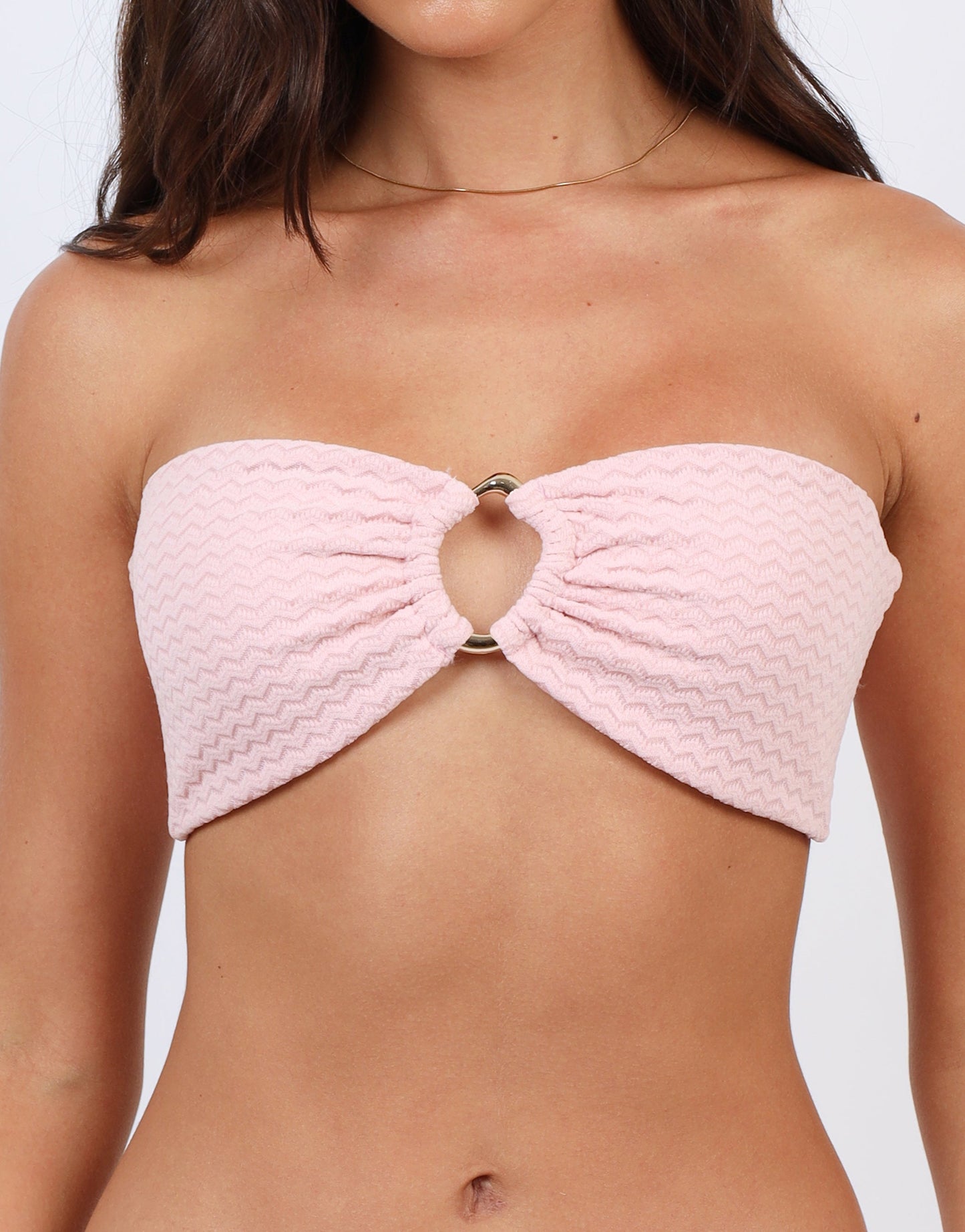 Top Bikini Halter Rosa